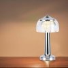 Lampka stołowa nocna V-TAC 1W LED 26cm ładowanie USB ściemnianie chrom VT-1048 3000K-6000K 55lm